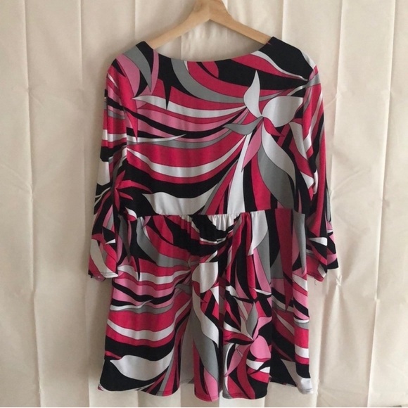 Tiana B. Petite Plus Sz Tunic Pockets 1X - Picture 5 of 8